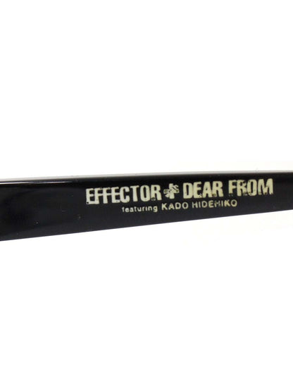 エフェクター jack ジャック メガネ ブラック/クリア セルフレーム スクエア IT24IYGEYCIF