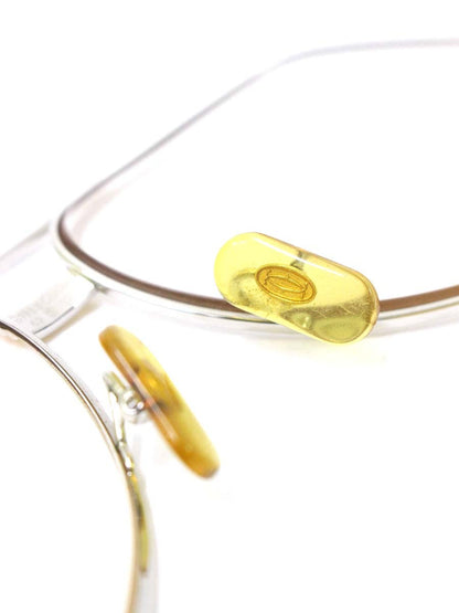 カルティエ メガネ シルバー トリニティ メタルフレーム フルリム ティアドロップ IT0R71XO62G4