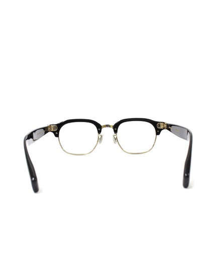 アイヴァン7285 649 メガネ ブラック/ゴールド コンビフレーム フルリム ボストン ITPZ43CFMB1Z