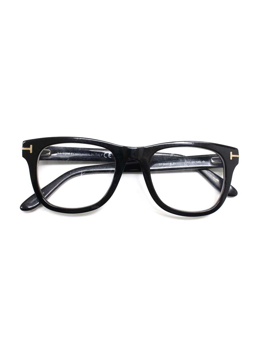 トムフォード TF5820-B メガネ ブラック セルフレーム フルリム ウェリントン ITSJYM436EDK