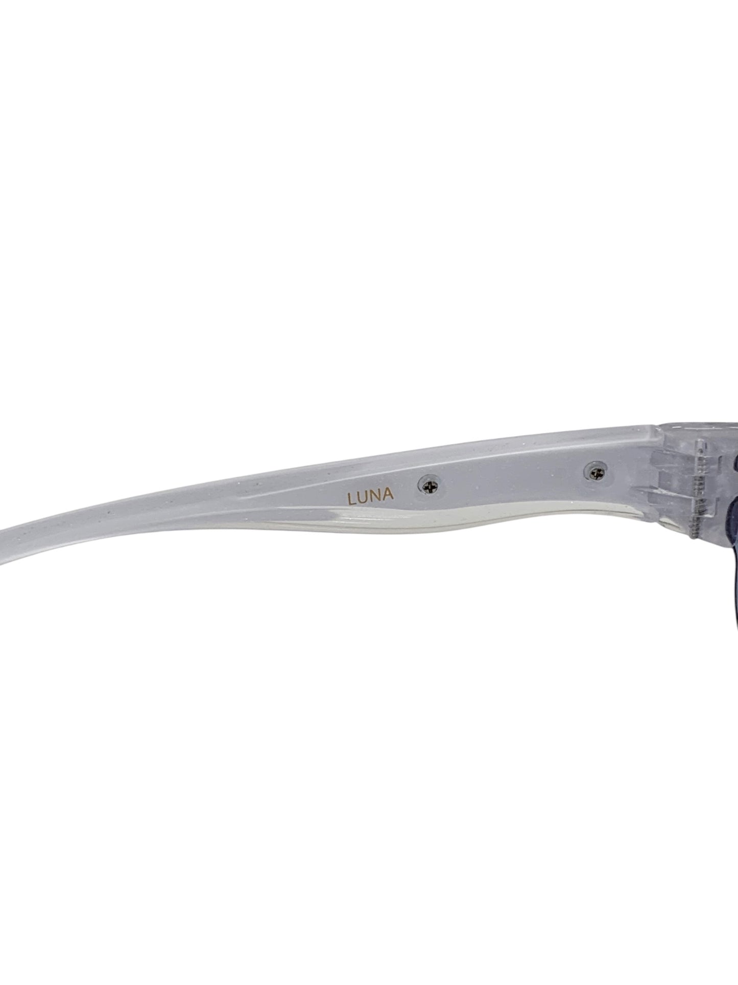 スワンズ LUNA サングラス ホワイト セルフレーム ハーフリム（ナイロール）オーバル（楕円） IT47RKQ5V2PW