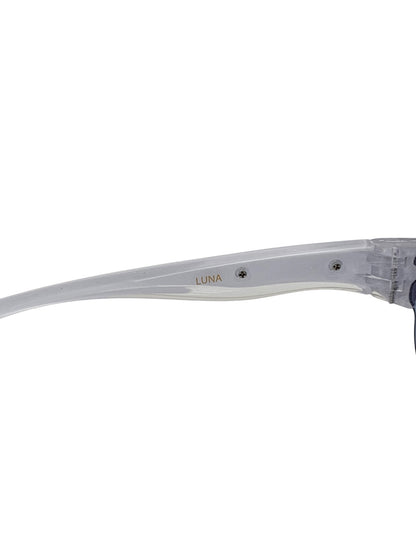 スワンズ LUNA サングラス ホワイト セルフレーム ハーフリム（ナイロール）オーバル（楕円） IT47RKQ5V2PW