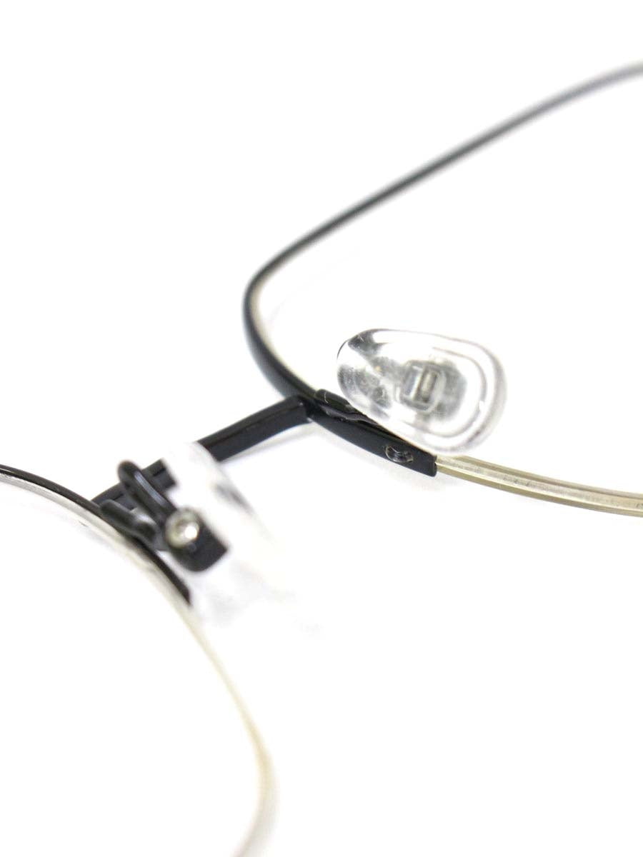 イッセイミヤケ SQUARE-V メガネ ブラック 金子眼鏡×ISSEY MIYAKE メタルフレーム ハーフリム ウェリントン IT8Q7SXHGJ42