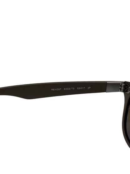 レイバン NEW WAYFARER LITEFORCE RB4207 サングラス グレー セルフレーム スクエア IT2ZW5AEK1JS