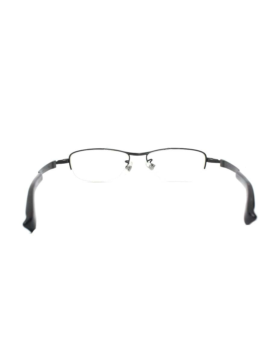 フォーナインズ S-100T メガネ ブラック チタンフレーム ハーフリム スクエア ITTFKP5YRFOY