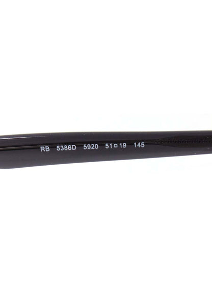 レイバン RB5386D メガネ ブラック セルフレーム フルリム ウェリントン ITBKW9L0BGDN