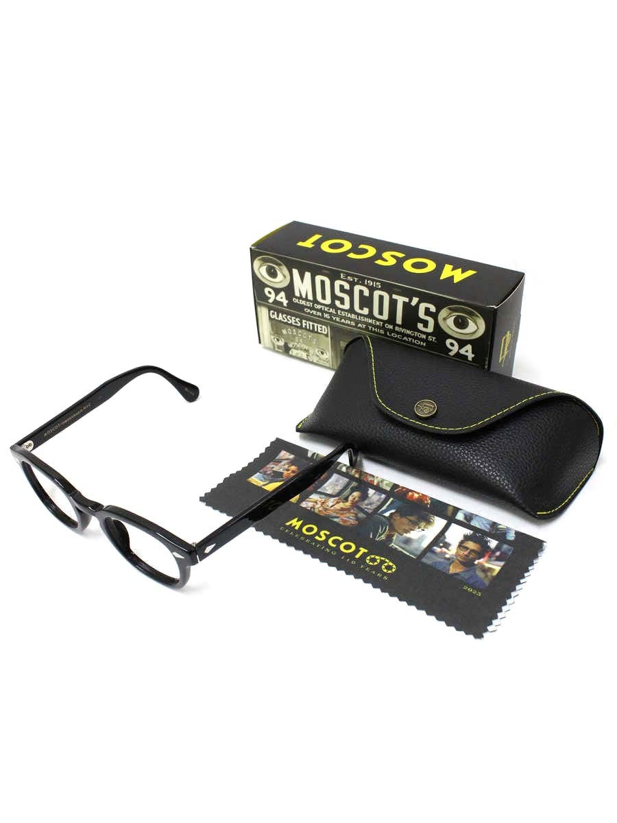 モスコット LEMTOSH メガネ ブラック セルフレーム フルリム ウェリントン ITXXQALGTLX1
