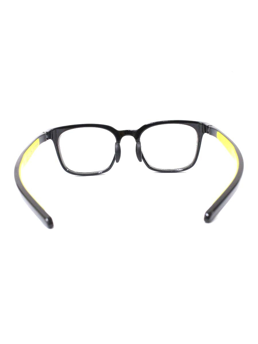 アイヴォル HEATH ヒース3 BK-LY-PL メガネ ブラック/レモンイエロー セルフレーム ウェリントン ITZYO4EO1FNU