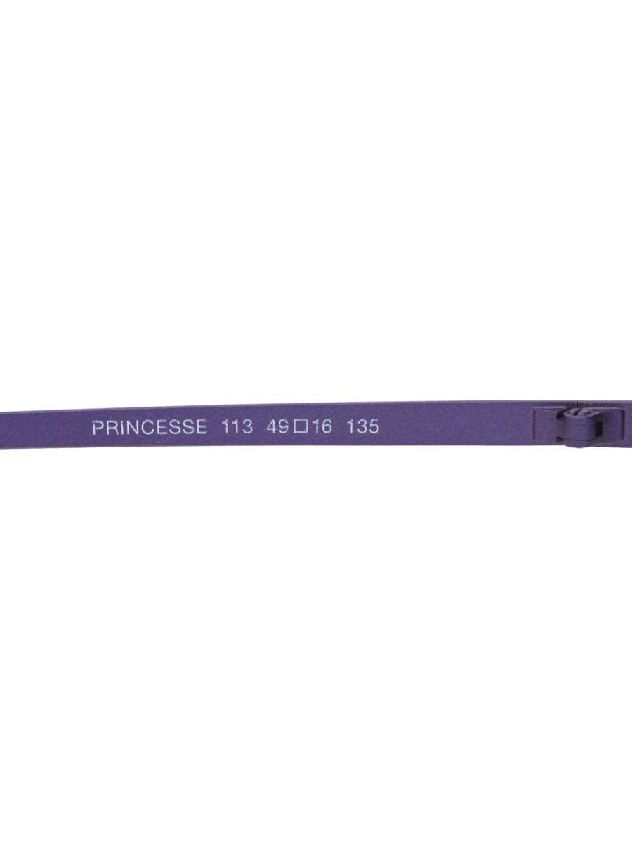 ラフォン PRINCESSE メガネ パープル メタルフレーム スクエア ITC9FLVFL8GS