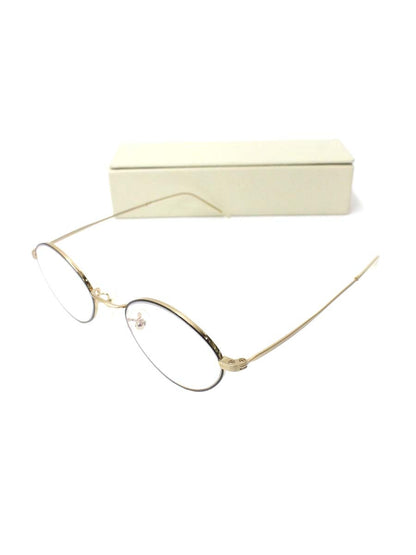 プロポ ROSA メガネ ブラウン/ゴールド メタルフレーム フルリム オーバル ITXWG542DC63