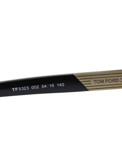 トムフォード TF5323 メガネ ブラック/ゴールド コンビフレーム フルリム ウェリントン IT5IY54WVK8G