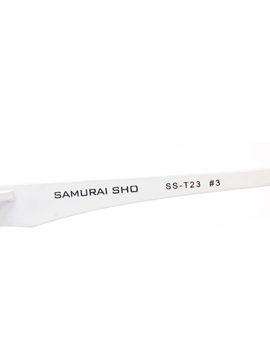 サムライ翔 SS-T23 メガネ ホワイト 智 メタルフレーム スクエア IT4H6KURRXEL