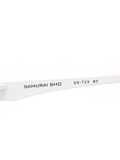 サムライ翔 SS-T23 メガネ ホワイト 智 メタルフレーム スクエア IT4H6KURRXEL