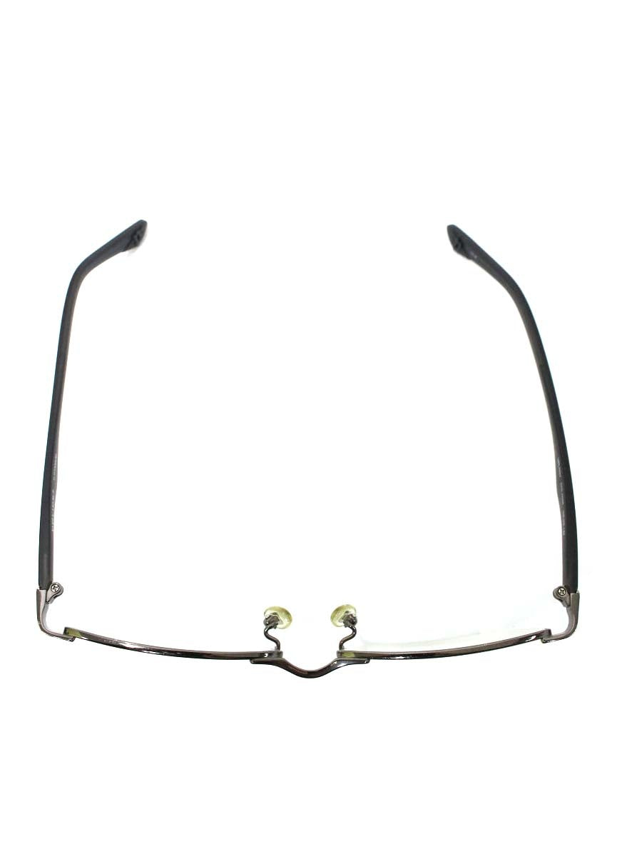 ポリス VPL753J メガネ ブラック/ガンメタル コンビフレーム ハーフリム（ナイロール）スクエア ITRT4F2RRDVU