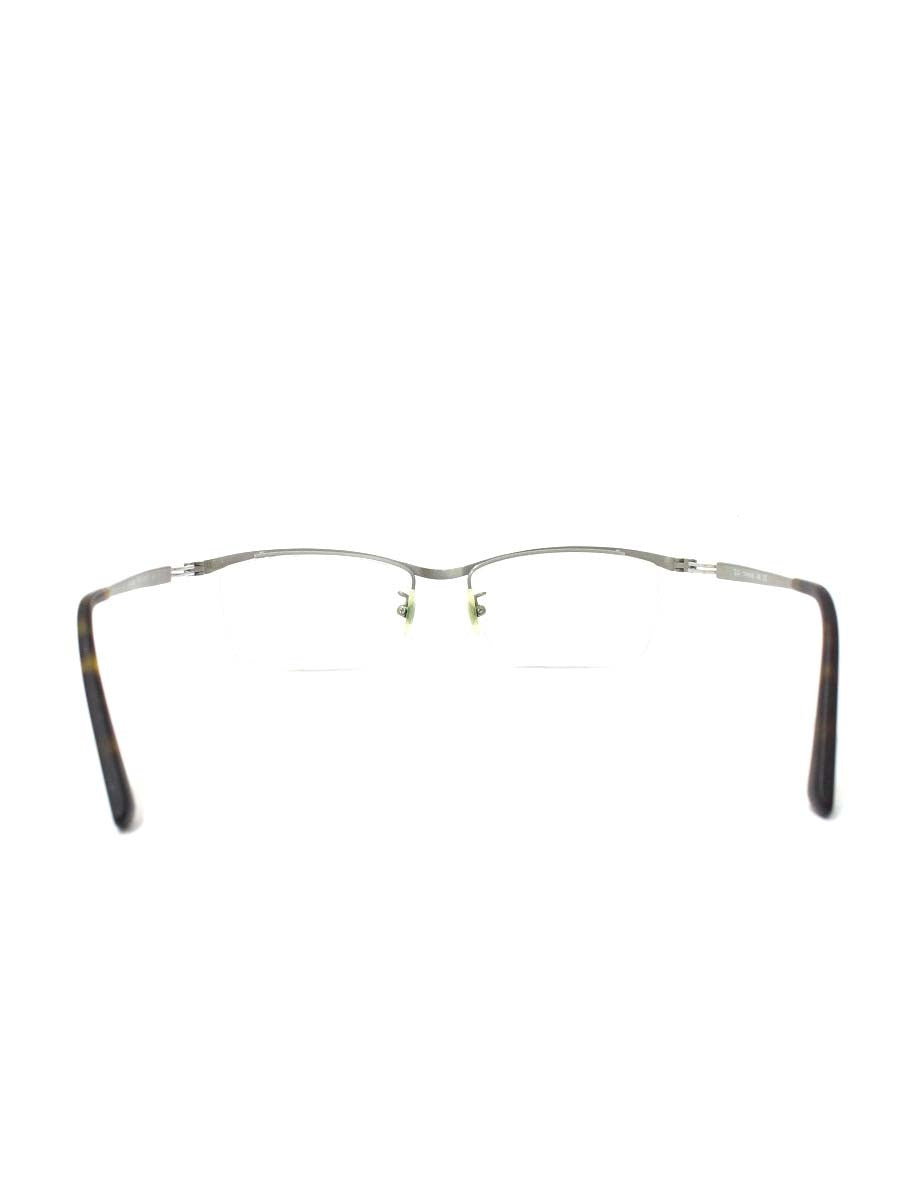 レイバン RB8746D メガネ シルバー メタルフレーム ハーフリム（ナイロール）スクエア ITJDJQJ0WU62