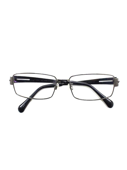 チタノス T-1290 メガネ ガンメタル/ブラック メタルフレーム スクエア ITMOWVT6M70A