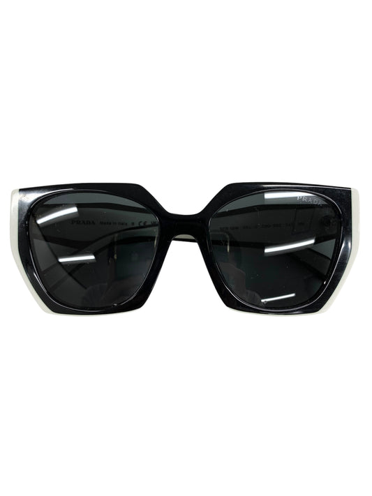 プラダ SPR15W サングラス ブラック セルフレーム ボストン ITAPZZ6UGT5S