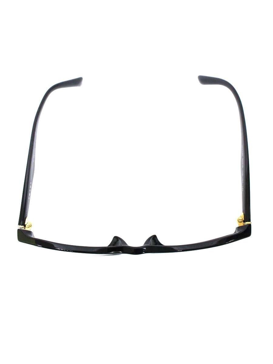 プラダ VPR02S メガネ ブラック/ゴールド ロゴ セルフレーム IT2IQJ705XID