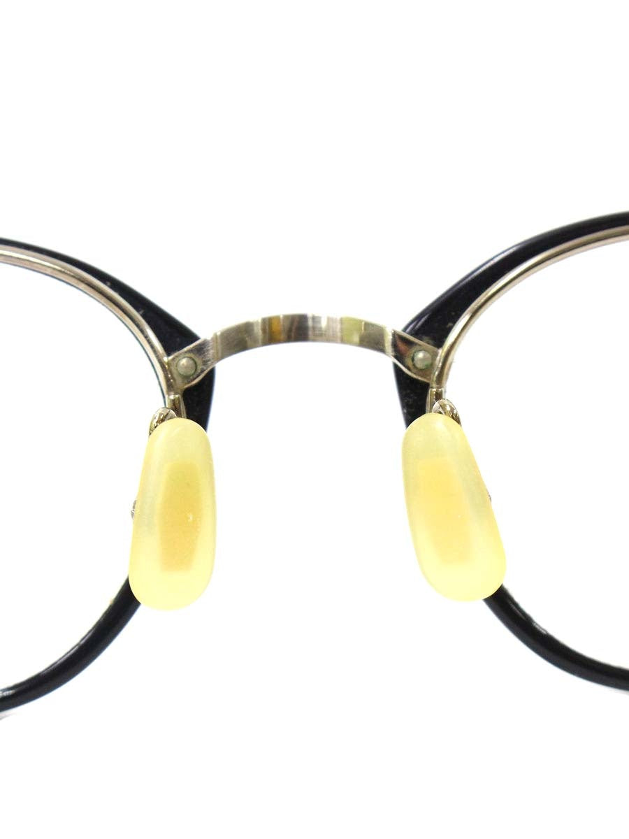 金子眼鏡 VINTAGE KV-53 メガネ ブラック/シルバー スクエア コンビフレーム フルリム ITXRORKYGC3W