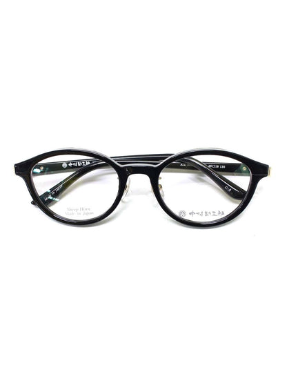 中村勘三郎 KN-2654 メガネ アッシュブラック/ゴールド シープホーンフレーム フルリム オーバルシェイプ COL.C-5 ITJNNMHCPSXC