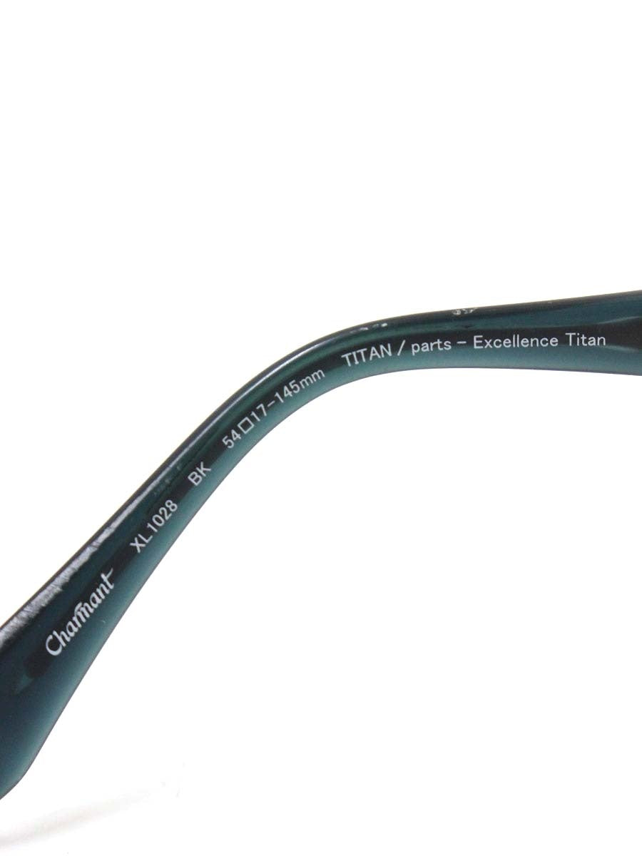 ラインアートシャルマン XL1028 メガネ ブラック/ネイビー チタンフレーム ハーフリム スクエア ITDYHM2VPLPG