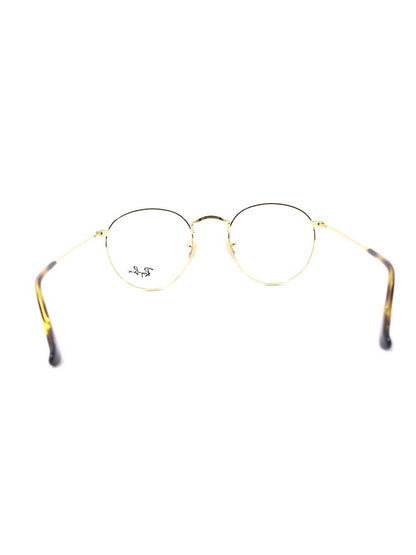 レイバン RB3447V メガネ ゴールド/ブラウン ラウンド メタル オプティクス ITVGRBAVDRZ1