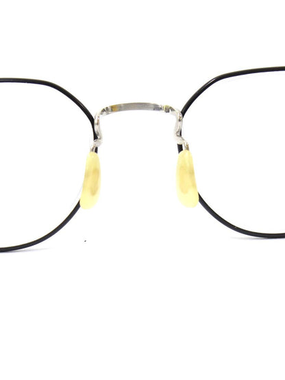 エクレク REGAN メガネ チタンブラック/シルバー メタルフレーム フルリム ウェリントン TBK ITAH3K53Q6G0