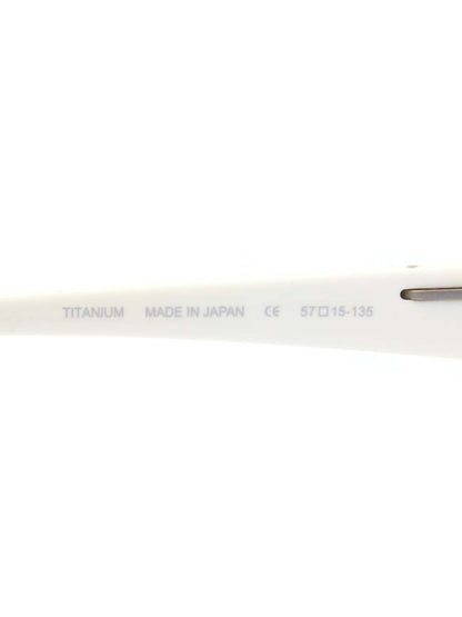 サムライ翔 SS-J35 メガネ ホワイト セルフレーム ハーフリム スクエア リミテッドモデル IT458B0RJBVK