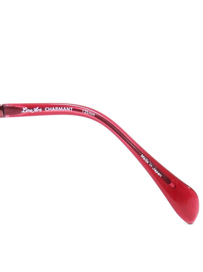 ラインアートシャルマン XL1649 メガネ レッド/ゴールド メタルフレーム オーバル IT9AU4BROF0W