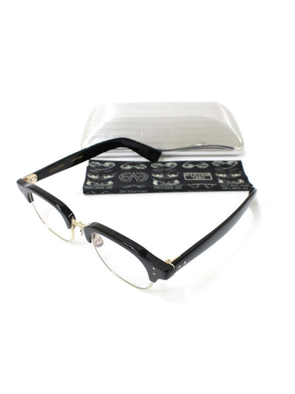 アイヴァン7285 649 メガネ ブラック/ゴールド コンビフレーム フルリム ボストン ITPZ43CFMB1Z