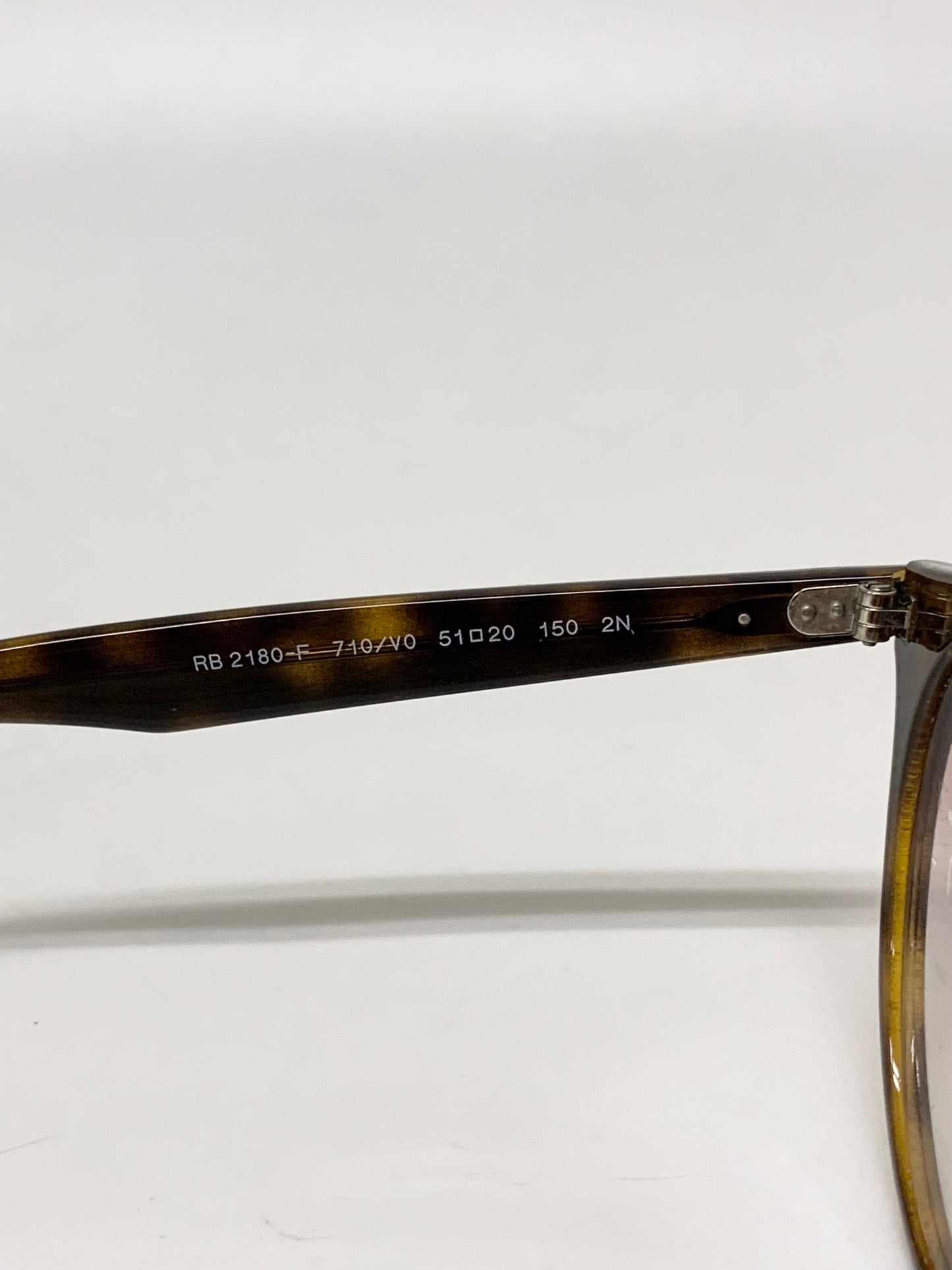 レイバン RB2180-F サングラス ブラウン セルフレーム フルリム オーバル べっ甲柄 ITE9BGOO947E