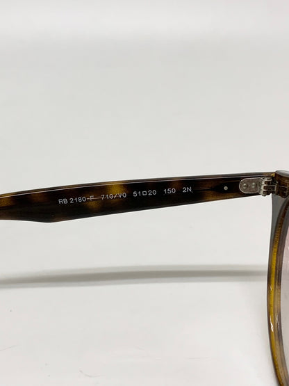 レイバン RB2180-F サングラス ブラウン セルフレーム フルリム オーバル べっ甲柄 ITE9BGOO947E
