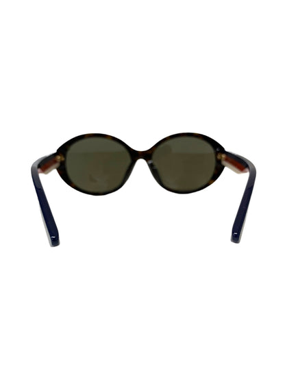 グッチ  GG0279SA サングラス ブラウン セルフレーム オーバル ロゴ ITXOXQ2C2RY8