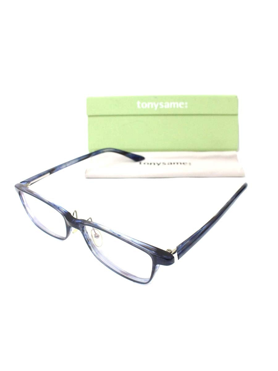 トニーセイム TS-10521 メガネ ブルー セルフレーム フルリム スクエア IT09QPDJCCAE