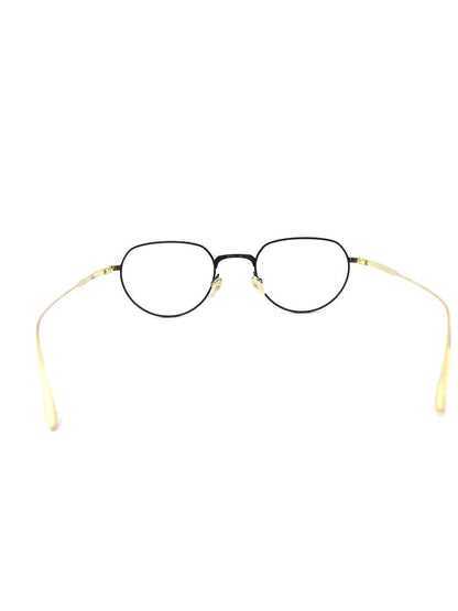 増永眼鏡 MET メガネ ブラック/ゴールド メット メタルフレーム フルリム ボストン IT27NQIDSQIW
