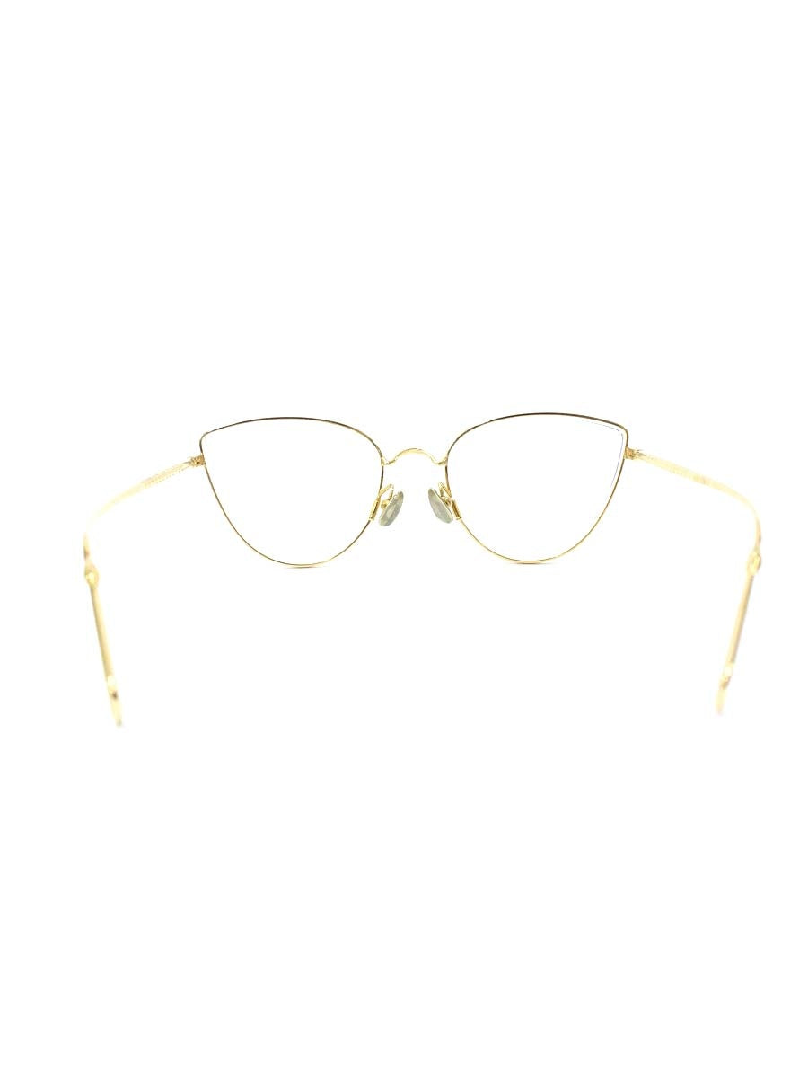 アーレム Place Mireille メガネ ゴールド メタルフレーム(合金＋22Kメッキ) フルリム キャットアイ IT1CVMD94HTO