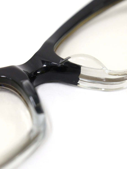 エフェクター jack ジャック メガネ ブラック/クリア セルフレーム スクエア IT24IYGEYCIF