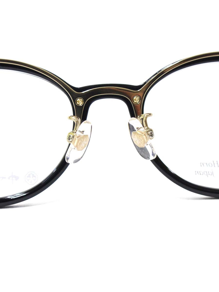 中村勘三郎 KN-2654 メガネ アッシュブラック/ゴールド シープホーンフレーム フルリム オーバルシェイプ COL.C-5 ITJNNMHCPSXC