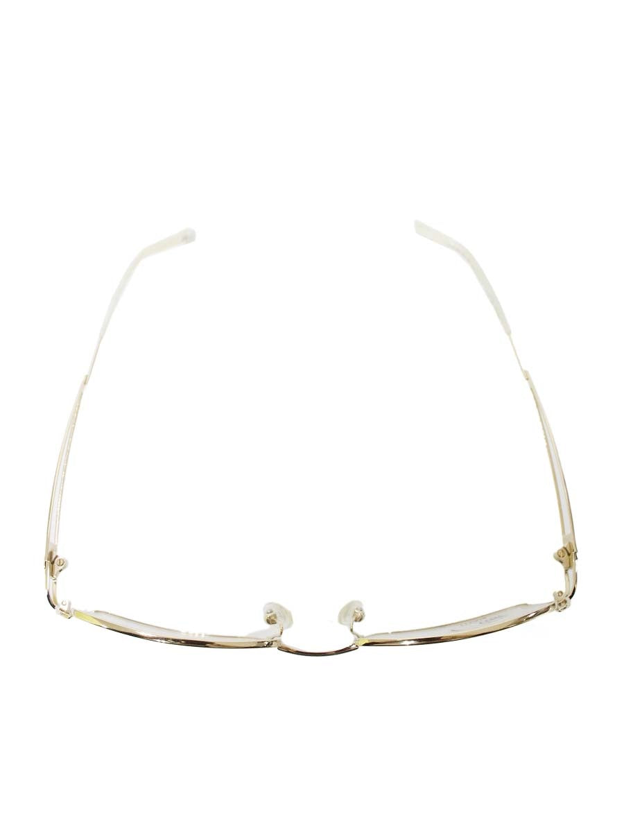 フレア FLAIR 202 メガネ ゴールド/ホワイト メタルフレーム フルリム ウエリントン ITE72V81X7ZW