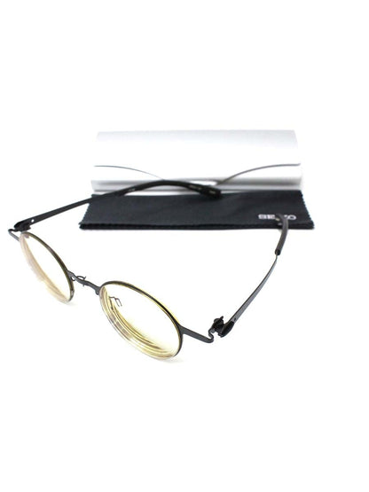 セイコー LF008 メガネ ブラック メタルフレーム フルリム ラウンド（丸メガネ） ITCJOQL60UH8