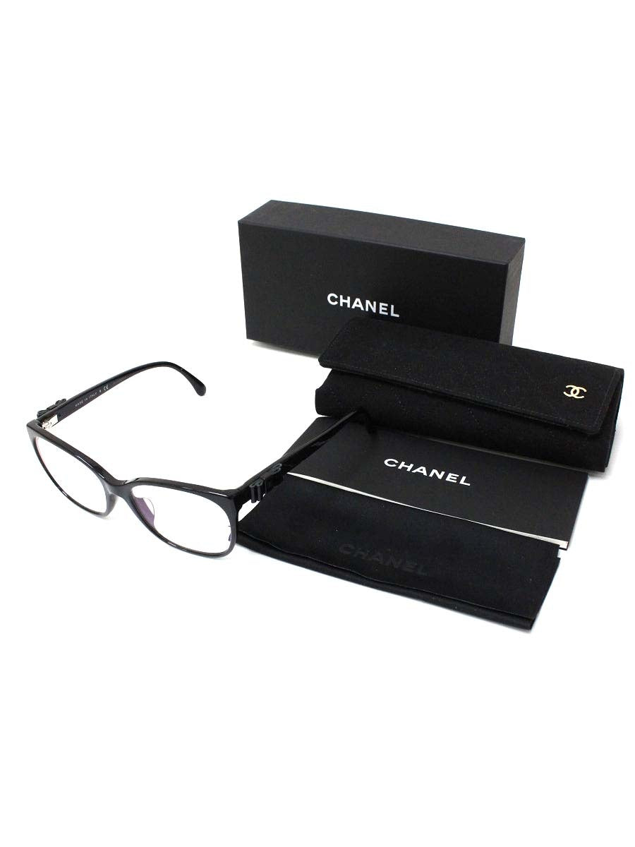 シャネル 3284-Q-A メガネ ブラック セルフレーム フルリム ウェリントン ITLYP3Z2XTCS