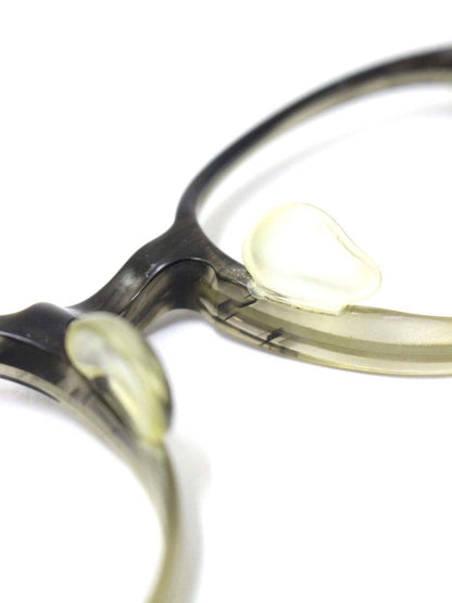 フォーナインズ NPM-17 メガネ スモークササ/アンティークシルバー プラスチック チタン コンビフレーム フルリム ボストン ITK25MU3JXEI