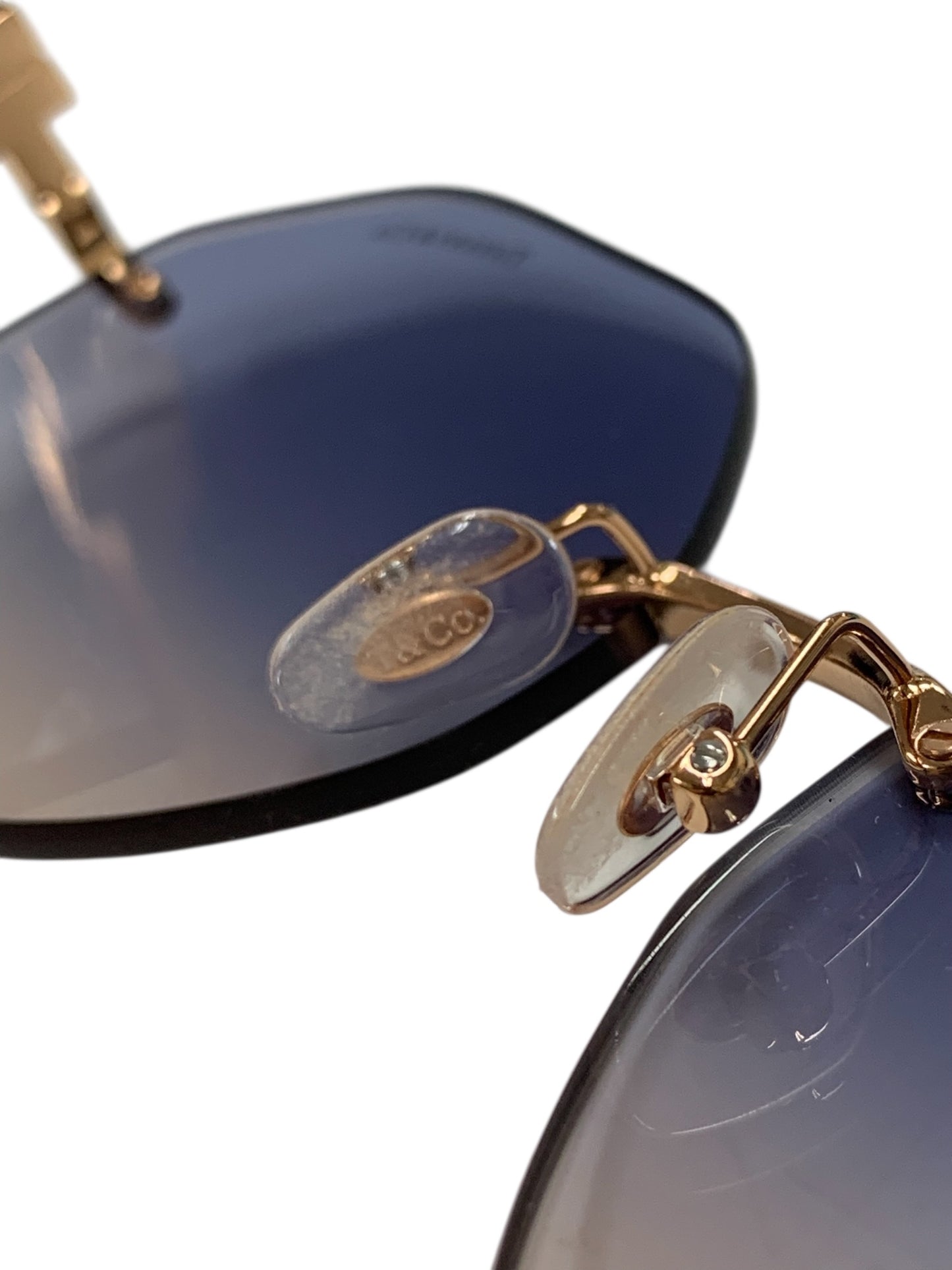 ティファニー New Women Sunglasses TF3077 6160/16 サングラス ゴールド リムレス ティアドロップ 2021 ITYJQK0489OW