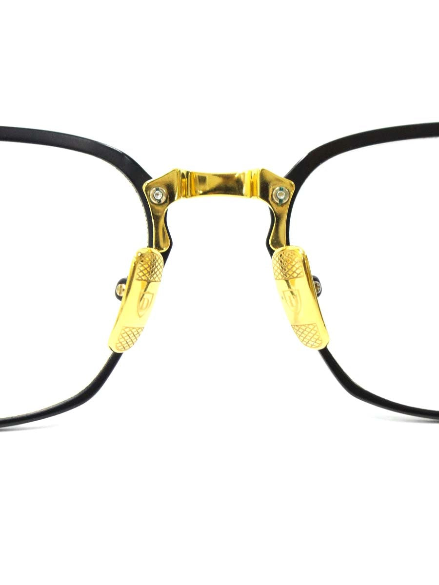 ディータ UNION DRX-2068-A-T メガネ 眼鏡 ブラック/ゴールド コンビフレーム フルリム ウェリントン IT7KKB8MTJUD