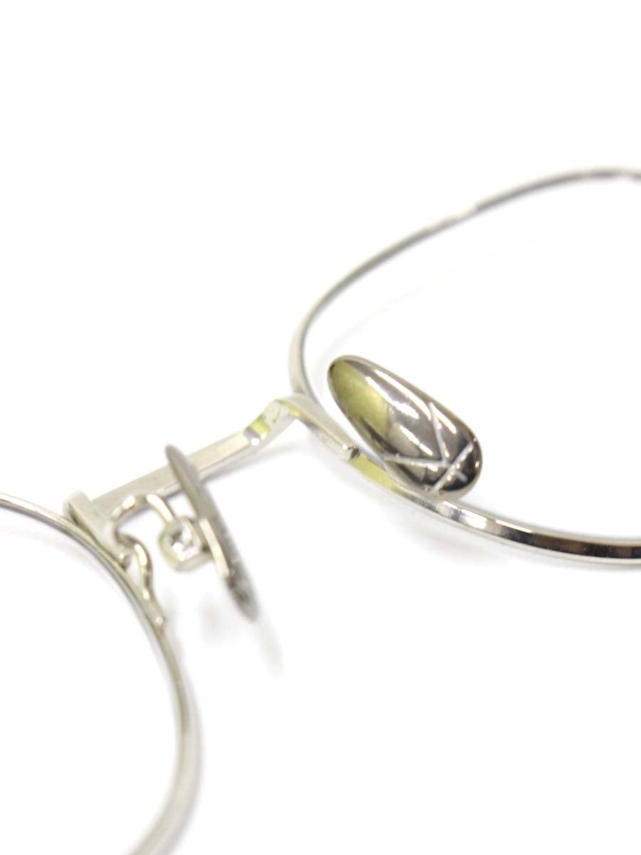 ユウイチトヤマ U-103 メガネ シルバー メタルフレーム フルリム ボストン IT3LNNV6BZGG