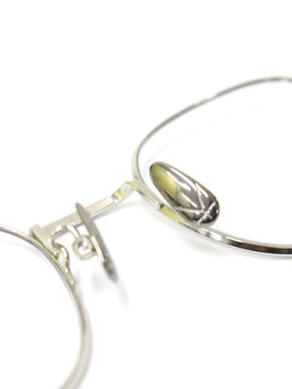 ユウイチトヤマ U-103 メガネ シルバー メタルフレーム フルリム ボストン IT3LNNV6BZGG