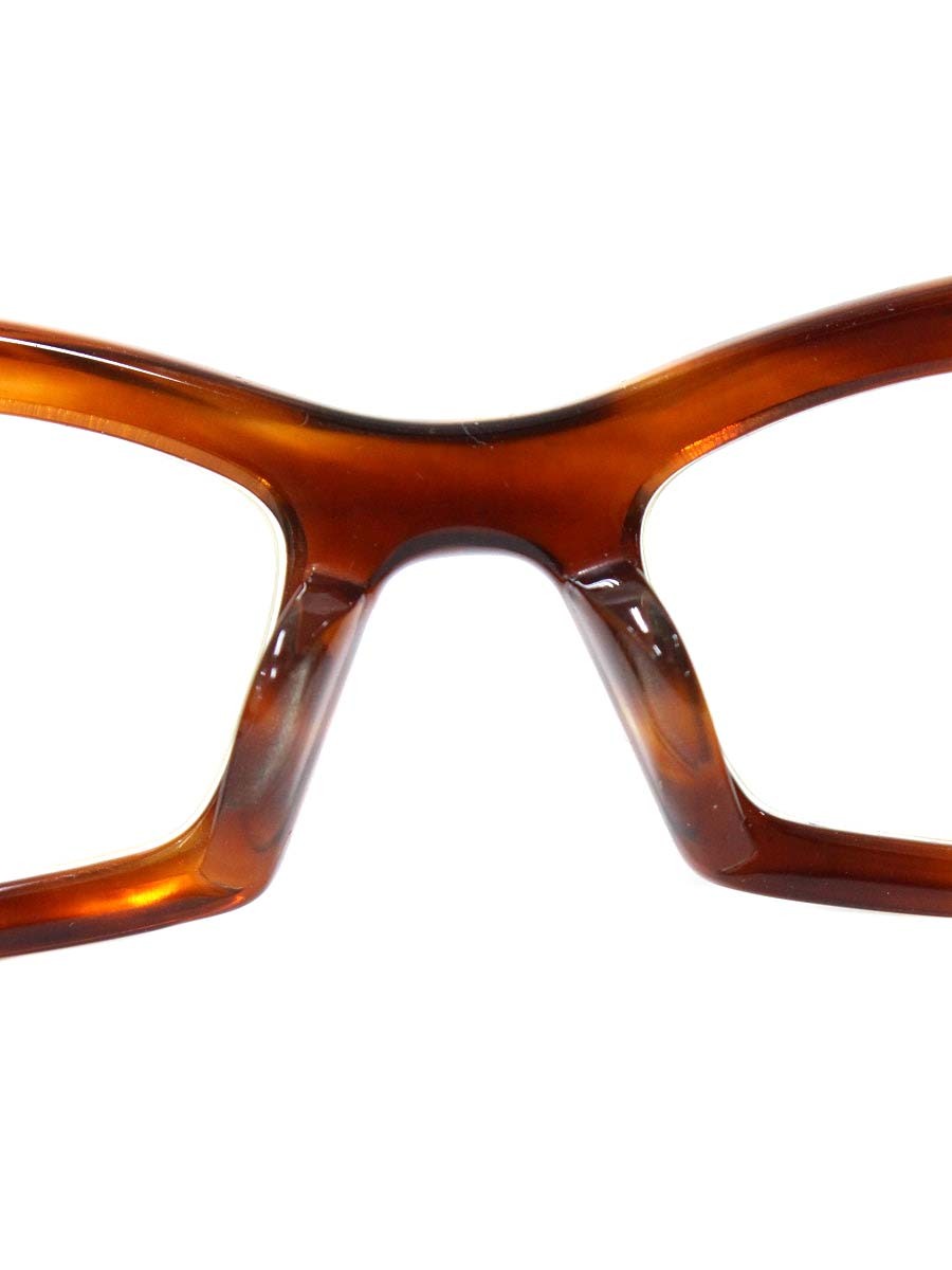 双源 第五作 メガネ ブラウン 手造 セルフレーム フルリム スクエア IT0JNQMTJHVE