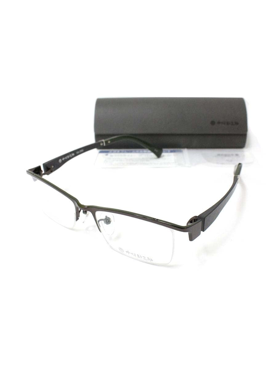 中村勘三郎 KN-2550 メガネ メタルブラウン/ブラック/グリーン メタルフレーム ハーフリム 七宝モダンカラー ITL163JMDW76