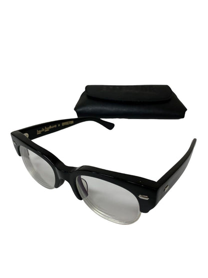 エフェクター ルイスレザーコラボモデル BUD GANZ メガネ ブラック セルフレームウェリントン IT1DWXIYN0Q4