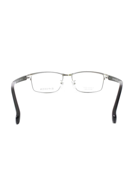 中村勘三郎 KN-2551 メガネ シルバー/コンポジットカーボン メタルフレーム フルリム スクエアシェイプ ITXA3VNNHQAA